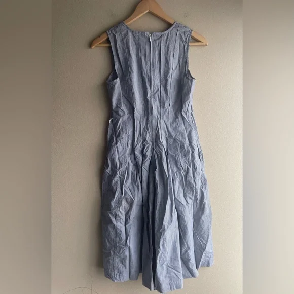 Ann Taylor Women Stripped Sleeveless Dress Cotton Size 2 - Picture 5 of 12